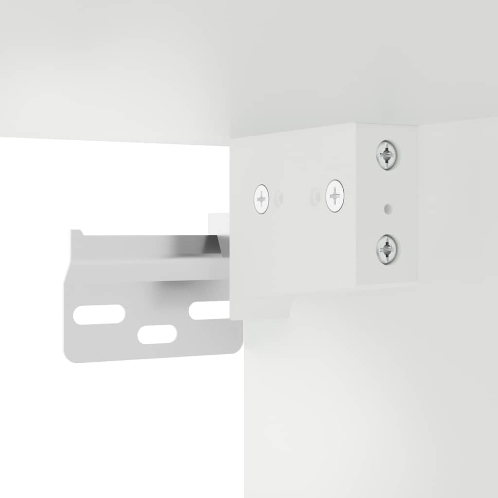 Küchen-Hängeschrank Lucca in Braun Eichen-Optik aus Holzwerkstoff, 60 x 31 x 60 cm, mit viel Stauraum, Glastüren und Wandmontage für Geschirr, Töpfe, Teller und Küchenzubehör