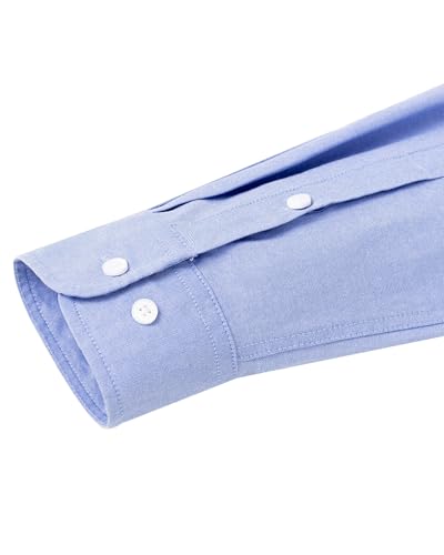 Mens Oxford Shirts Long Sleeve Button Down Shirt Regular Fit Business Casual Dress Shirts 5