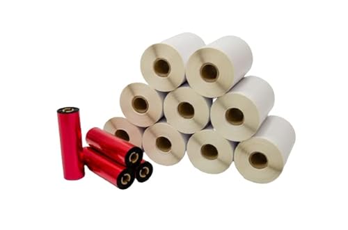 10 Rls Etiqueta 10x15 Serrilha + 5 Ribbons Cera E-commerce