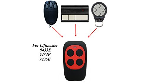 XIHADA Universal Garage Door Remote Garage Door Opener Remote Homelink Garage Remote Control Gate Remote Control Programmable Learning Key Fob 4-Buttons Multi Frequency 280MHZ-868MHZ (Red) 1PC - Thumbnail 7