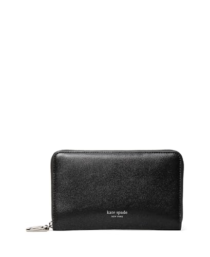 kate spade new york Halo Fine Grain Leather Medium Zip Around Wallet