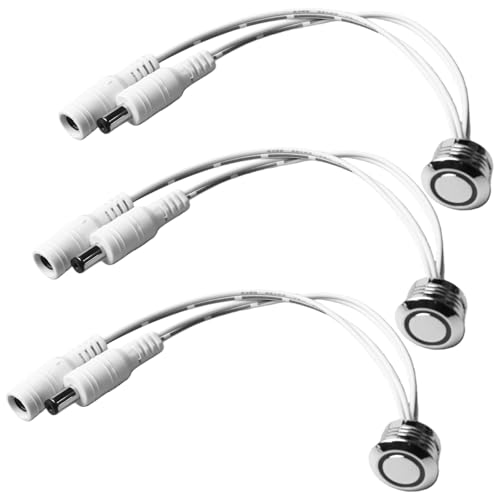 Regulador de intensidad LED táctil, empotrable, 24 V/12 V, interruptor para atenuación, tecnología táctil, regulador de intensidad para tiras de luz, tira de luces LED, función de atenuación sin