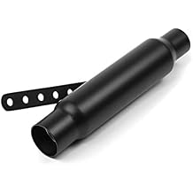Craftride Exhaust Cafe Racer VT compatible with compatible with Triumph Bonneville Bobber/Black black