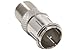 F-Type Male Push On to F-Type Female Adapter