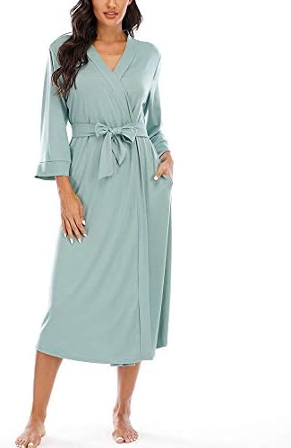 MAGIC ARMOR Dames ochtendjas, lichte jas met 3/4 mouwen