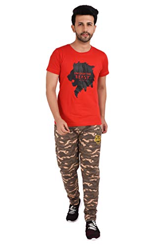 Image of Neo Garments Men's Cotton Solid Regular Fit Trackpants /Jogger /Trouser with Side Pockets