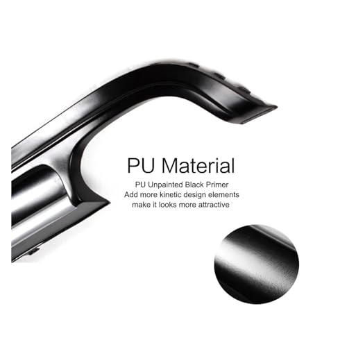 Parachoques trasero para Audi TT 8J MK2 con difusor de labios en PU resistente 3