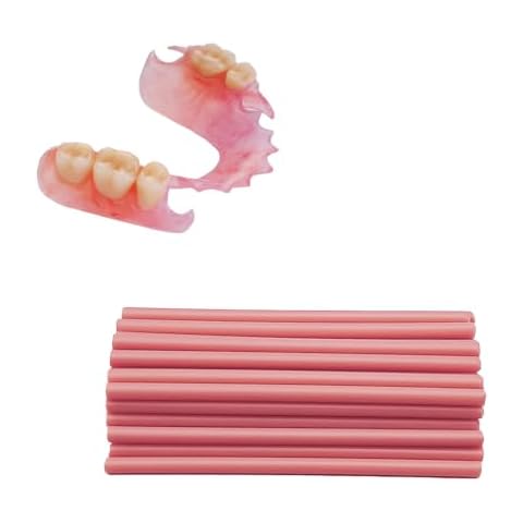 Gum Material - for Repairing Missing Teeth and Smile Improvement. Parts of Partial or Full Dentures Cover