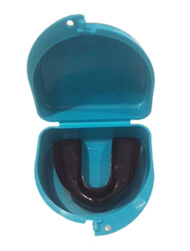 Zumoe Lacrosse (Aqua) Mouth Guard Retainer Case - 7 Standing Sticks #TOP4