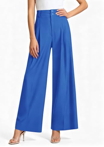 Image of PRETTYGARDEN Women's High Waisted Wide Leg Dress Pants