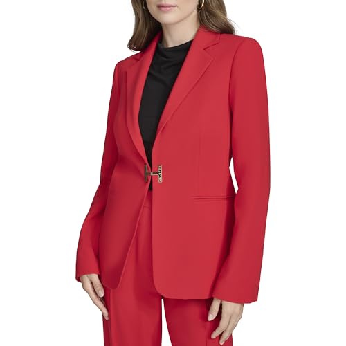 HALSTON H Women's Suits Blazer, Red, 10