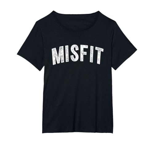 Misfit T-Shirt, Women's Plus, Black, 6X