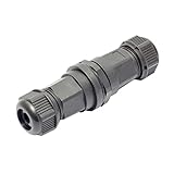 Saycker Cable Connector Extension Cord Network Cable Adapter RJ45 Male to Female with Water-Proof Dirts-Proof Cap(Size:Ethernet Coupler)