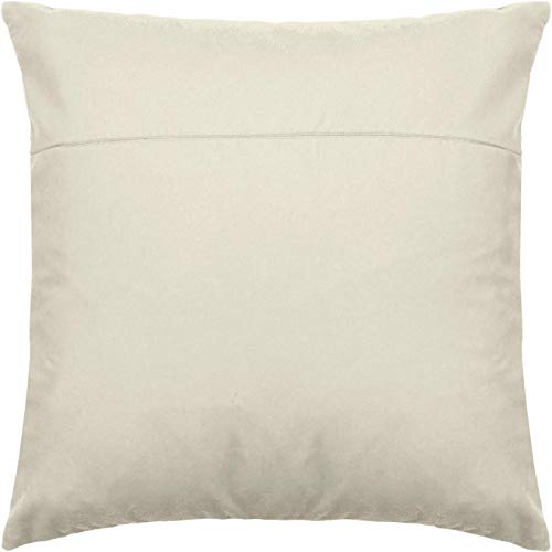 Beige. Velvet Backing for Throw Pillow Kits 16 × 16 inches (with Zipper) from Europe