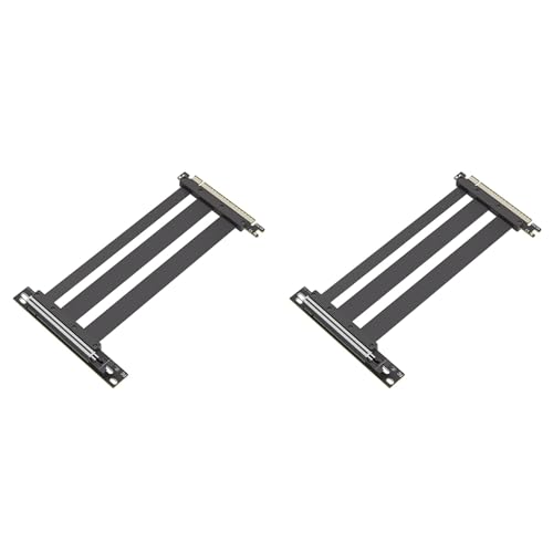 Lychae 2X PCI-E 5.0 X16 ���C�U�[�P�[�u�� �r�f�I�J�[�h���� �V�[���h�t�� �t���L�V�u�� 90° �}�E���g GPU �����R�[�h PC �R���s���[�^�[�p �u���b�N