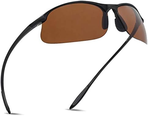 JULI Polarized Sports Sunglasses for Men Women Tr90 Unbreakable Frame for Running Fishing Baseball Driving MJ8002