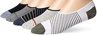 Amazon Brand - Goodthreads Men's 5-Pack No Show Socks, Assorted Navy Green, One