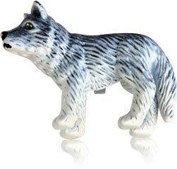 Cuff-Daddy Painted Wolf Cufflinks With Travel Presentation Gift Box #TOP2