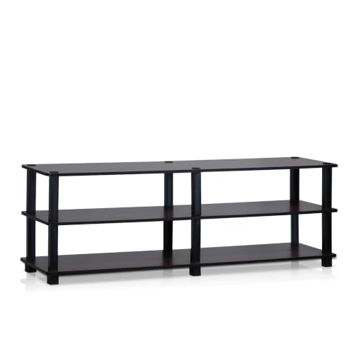 Mikkagu 3-Tier Wide Rectangular Shoe Organizer, Toolless Assembly Shoe Rack, Shoe Storage Rack with Open Shelf, 11.6 x 47.2 x 15.4, for Office, Closet Entryway, Garage, Dark Cherry/Black - Image 4