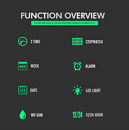 Image of Gosasa Men's Watches Multi Function Military S-Shock Sports Watch LED Digital Waterproof Alarm Watches