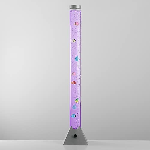 120cm Colour Changing Sensory Mood Lighting LED Novelty Bubble Tower Fish Lamp (120cm)