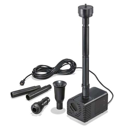 Preisvergleich Produktbild esotec Solar Ersatzpumpe Teichpumpe MARINO 1200 / 2000 mit Sprinklerset / universell einsetzbare Einzelpumpe Ersatzteil Zubehör-Pumpe Springbrunnen-Pumpe Erweiterungs-Pumpe / 12-24V / DC IP68 101759