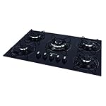 Cooktop a Gás, 5 Bocas, Mondial, Preto/Inox, Bivolt - CTG-03
