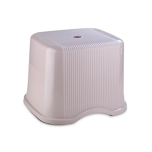 Image of Nayasa Rimmy 20, 3 Pcs Bathroom Set (18 L Bucket + 1 L Mug + Stool), Pink