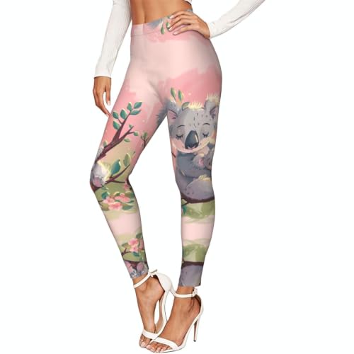Leggings de compresión antideslizantes suaves y cómodos oso koala mujer