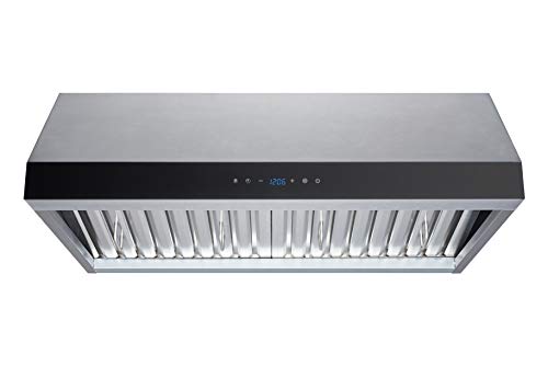 Winflo 30 In. Convertible Stainless Steel Under Cabinet Range Hood with Baffle Filters and Touch Sensor Control