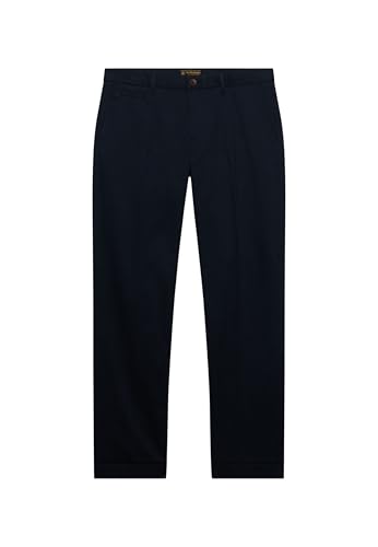 Superdry Unisex Premium Regular Chino Hose, Eklipse Navy, 28