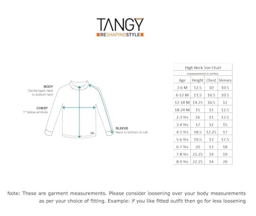 Image of Tangy Kids New Born Infant Baby Boys and Baby Girls Full Sleeves Turtle High Neck Skiwi in Plain Solid Color