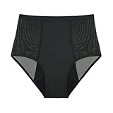 Thinx Super Hi-Waist Postpartum Underwear for Women | Super Absorbency Black