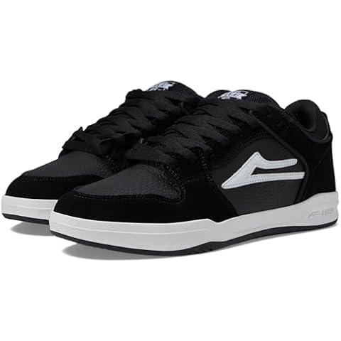 Lakai Telford Low Mens Skate Shoes, Black Suede, 11.5 Cover
