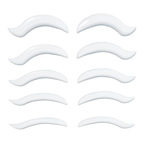 Libeauty Lash Lift Rods, Korean Glueless Lash Lift Pads, Designed for Open-eye Eyelash Lift, Self Adhesive Eyelash Perm Rods, Eyelash Lifting Tools & Supplies, 5 Sizes White