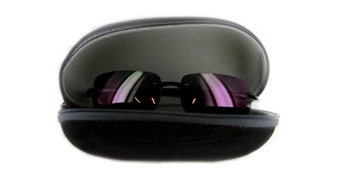 Aloha Eyewear Oahu Sun Rimless Lightweight Tr-90 Bifocal Reading Sunglasses (Black/Smoke +1.50) #TOP4