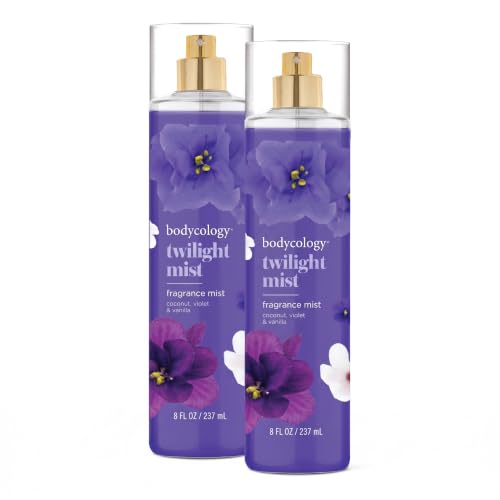 Bodycology Long-Lasting Fragrance Body Mist, Twilight Mist, 8 fl oz (Pack of 2)