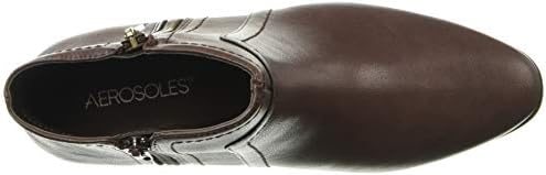 Aerosoles Women's Double Cross Ankle Boot, Brown, 6 M US | Image 4