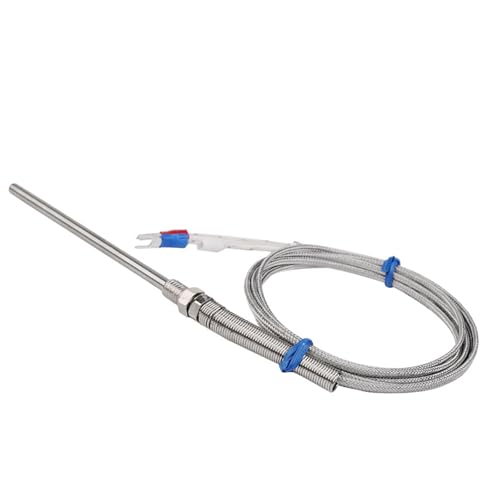 RGYBAO K Type Thermocouple Temperature Sensors Probe Stainless Steel Probe 0-400? Temperature Controller Sensors Thermocouple
