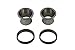 Exhaust Torque Power Cones Kit with Tapered Exhaust Gaskets for Harley Big Twin Evo and Twin Cam