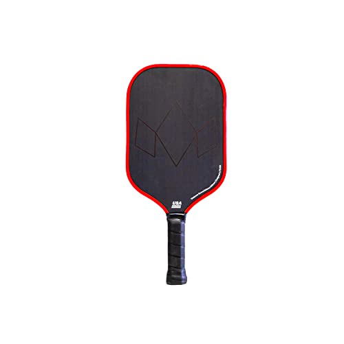 Diadem Warrior Edge Pickleball Paddle | Etched Carbon Face For Max Spin, 16Mm Aero Guard, Comfort Max Grip, 16Mm Honeycomb Core, Midweight 8Oz | Indoor/Outdoor | Usapa Approved #TOP1