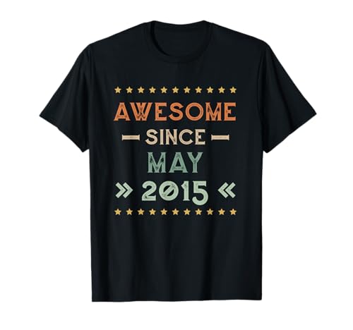 Awesome Since May 2015 Birthday Design Camiseta