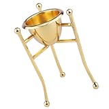 NUOBESTY Kupfer Eierbecher Dreieckig Goldener Eierständer für Gekochte Eier Küchen Eierhalter für Esszimmer und Frühstück