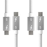 Charge rapide maximale de 240 W : ce câble USB court prend en charge la charge rapide de 240 W. La capacité de distribution d'énergie de 240 W vous permet de charger des ordinateurs portables, des tablettes et d'autres appareils USB-C à une vitesse maximale tout en transférant simultanément des données