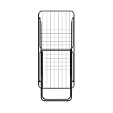 Rörets Suszarka Tony – Zamykane skrzydła – Zamek bezpieczeństwa – 50 x 181 x 92 cm – Powierzchnia suszenia 18 m – Design i jakość od najmocniejszej szwedzkiej marki suszarek (Czarny)