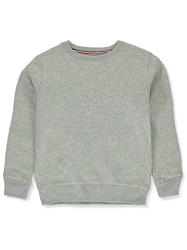 Sweatshirt gris ado garçon vêtement col rond taille 18-20 ans chaud et robuste