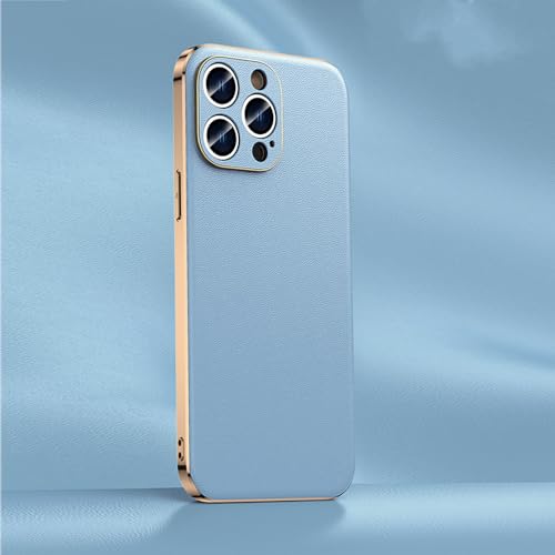 Étui iPhone 12 bleu en cuir idéal pour le bureau et les déplacements professionnels