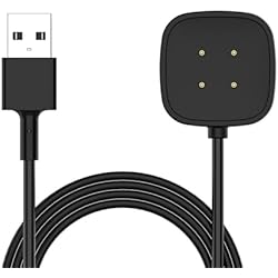 Cargador Compatible con Fitbit Versa 4/Versa 3/Sense 2/Sense, Base de Carga (No compatible con Versa 2/Versa/Versa Lite), Base de Carga Magnética y cable de 100 CM