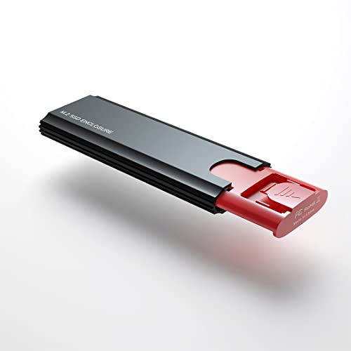 Caja externa para SSD M.2 NVMe USB 3.1 negra miniatura 5