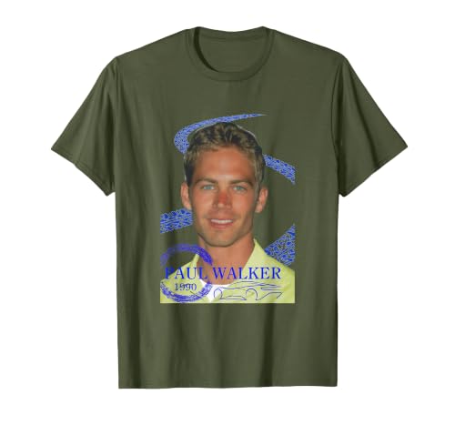 Paul Walker_002 T-Shirt, Men, Olive Green, Small